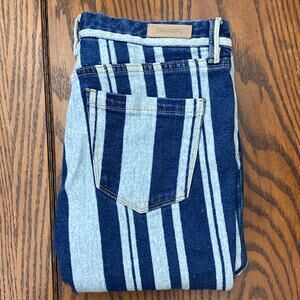 Striped Denim Jeans 27 Festival Y2K Streetwear Grunge BLANKNYC Bond Color block